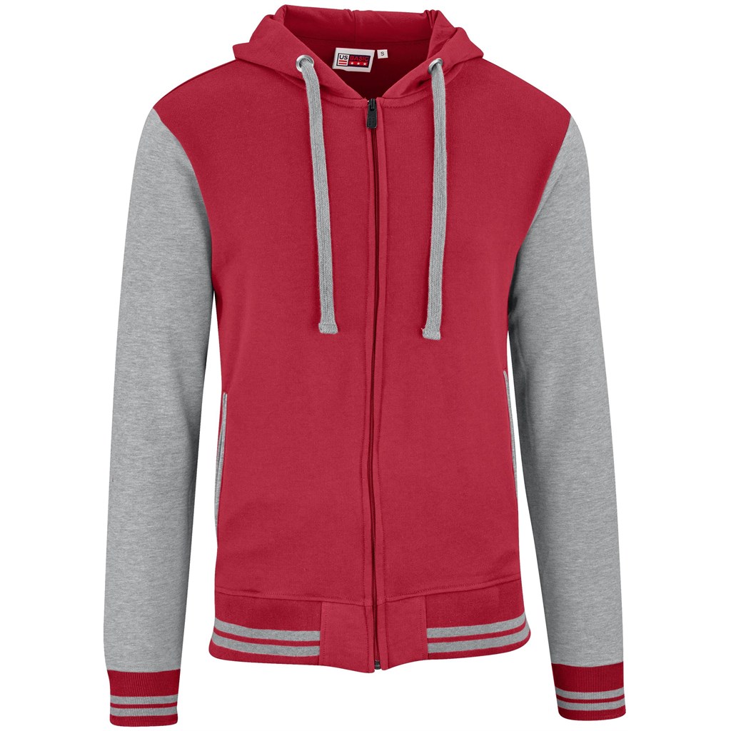 Mens Princeton Hooded Sweater - Red Mens Princeton Hooded Sweater - Red - Image 1