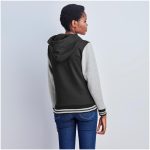 Ladies Princeton Hooded Sweater - Black - Image 5