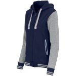 Ladies Princeton Hooded Sweater - Navy - Image 2