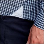 Mens Long Sleeve Kenton Shirt - Navy - Image 5