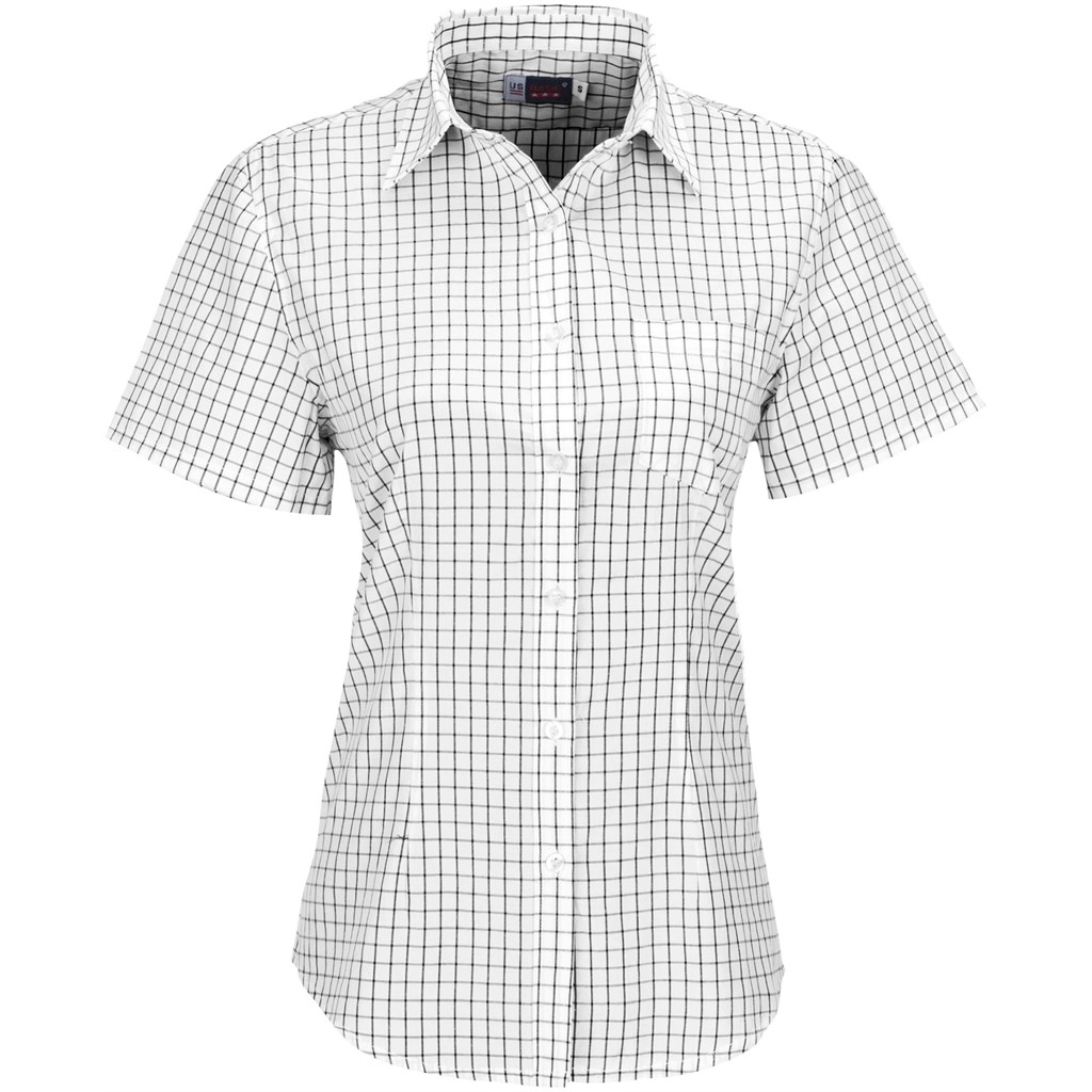 Ladies Short Sleeve Aston Shirt - White Ladies Short Sleeve Aston Shirt - White - Image 1
