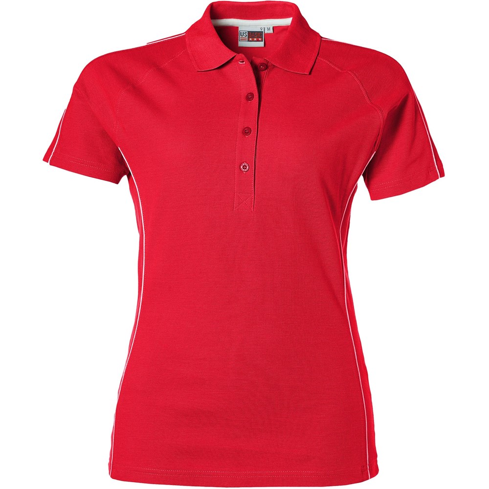 Ladies Pontiac Golf Shirt - Red Ladies Pontiac Golf Shirt - Red - Image 1