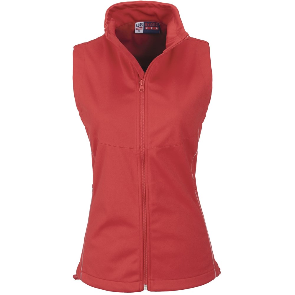 Ladies Cromwell Softshell Bodywarmer - Red Ladies Cromwell Softshell Bodywarmer - Red - Image 1