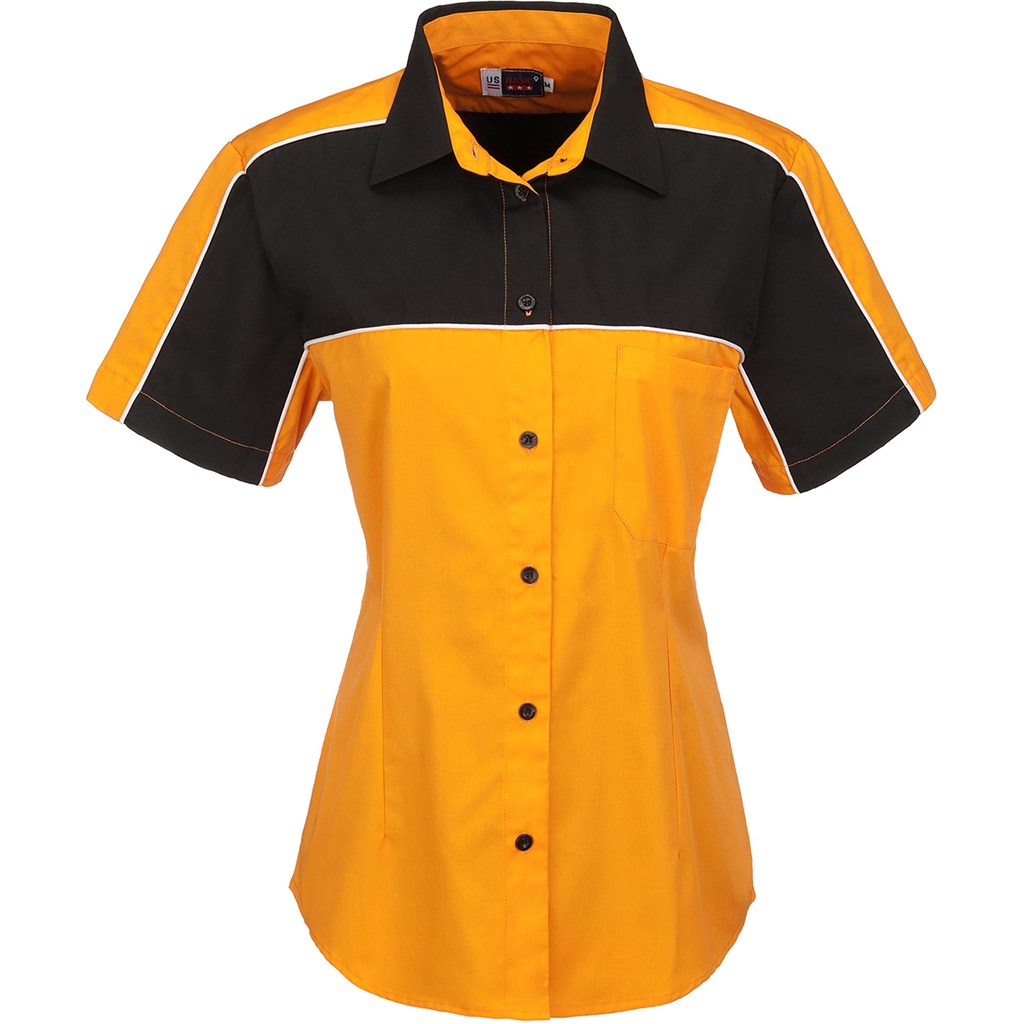 Ladies Daytona Pitt Shirt - Orange Ladies Daytona Pitt Shirt - Orange - Image 1
