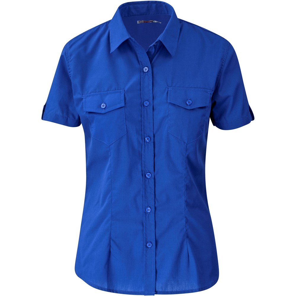 Ladies Short Sleeve Kensington Shirt - Royal Blue Ladies Short Sleeve Kensington Shirt - Royal Blue - Image 1