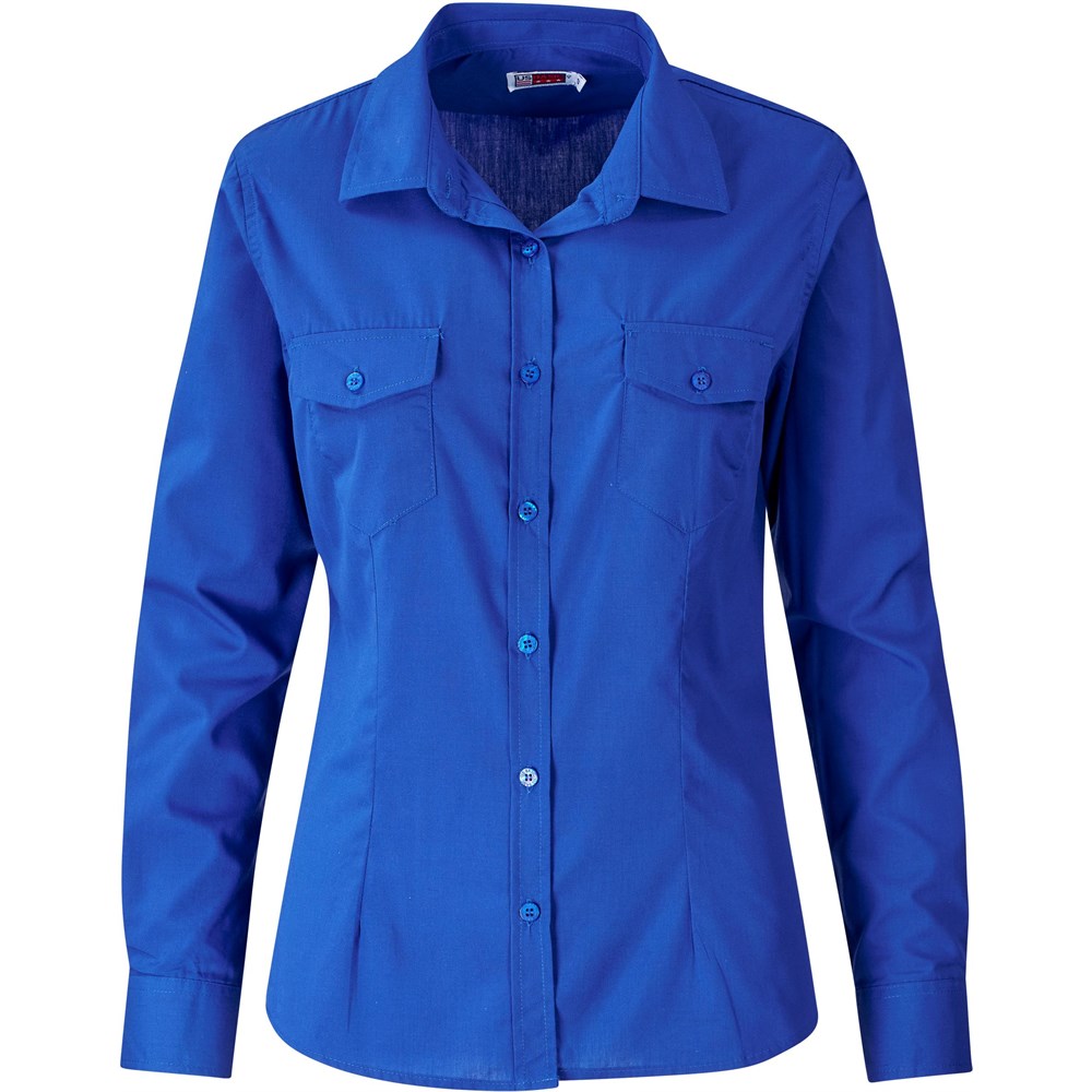 Ladies Long Sleeve Kensington Shirt - Royal Blue Ladies Long Sleeve Kensington Shirt - Royal Blue - Image 1