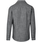 Mens Long Sleeve Windsor Shirt - Grey - Image 3