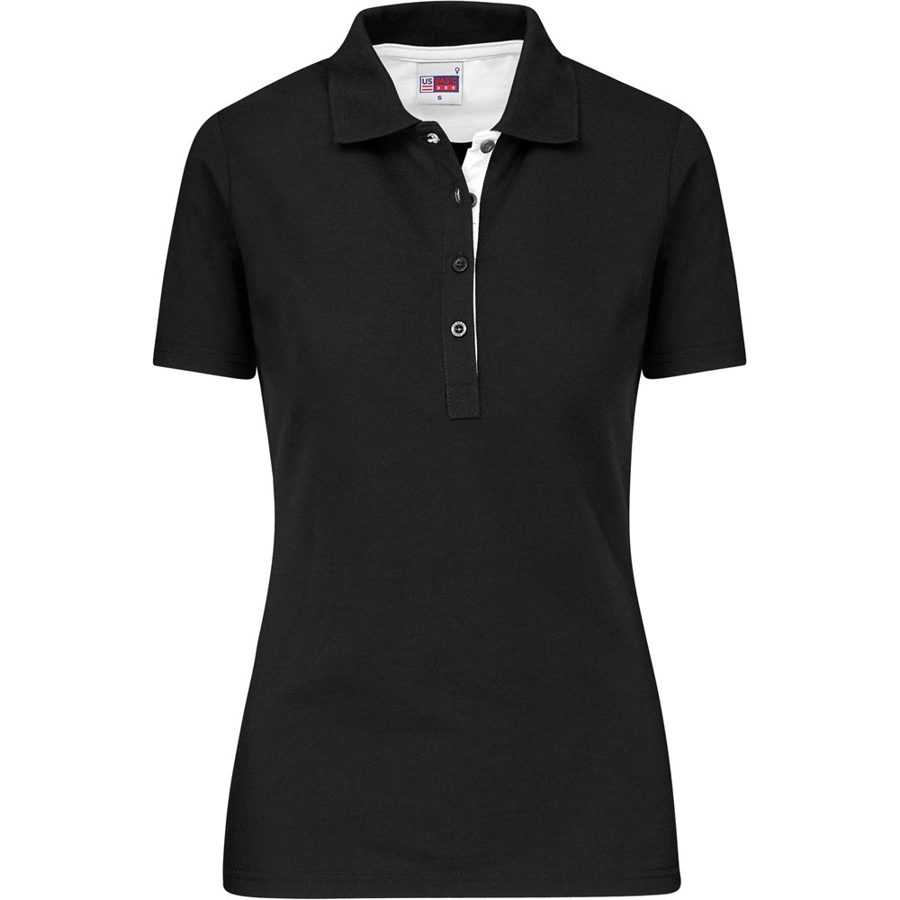 Ladies Solo Golf Shirt - White Ladies Solo Golf Shirt - White - Image 1