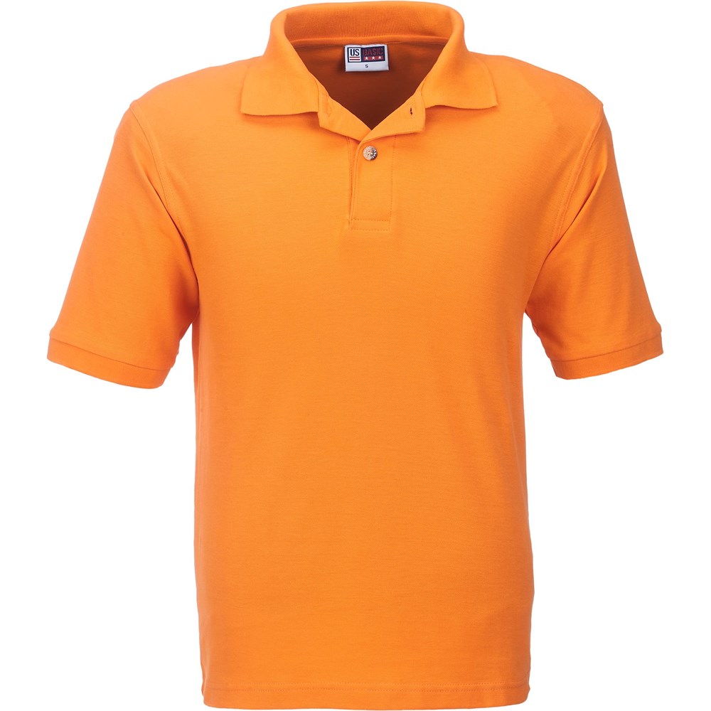Mens Boston Golf Shirt - Orange Mens Boston Golf Shirt - Orange - Image 1