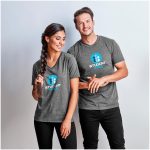 Ladies Michigan Melange V-Neck T-Shirt - Image 3