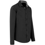 Mens Long Sleeve Warrington Shirt - Black - Image 4