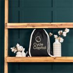 Okiyo Kinchaku Recycled Canvas Drawstring Bag - Image 7