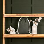 Okiyo Kinchaku Recycled Canvas Drawstring Bag - Image 2