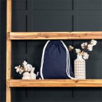 Okiyo Kinchaku Recycled Canvas Drawstring Bag - Image 9