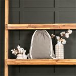 Okiyo Kinchaku Recycled Canvas Drawstring Bag - Image 3