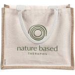 Okiyo Chinsai Midi Jute & Cotton Tote - Image 6