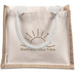 Okiyo Chinsai Mini Jute & Cotton Gift Bag - Image 10