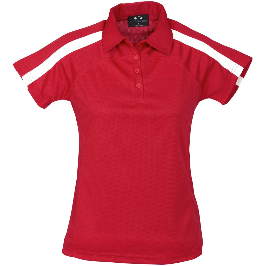 Ladies Monte Carlo Golf Shirt - Red Ladies Monte Carlo Golf Shirt - Red - Image 1