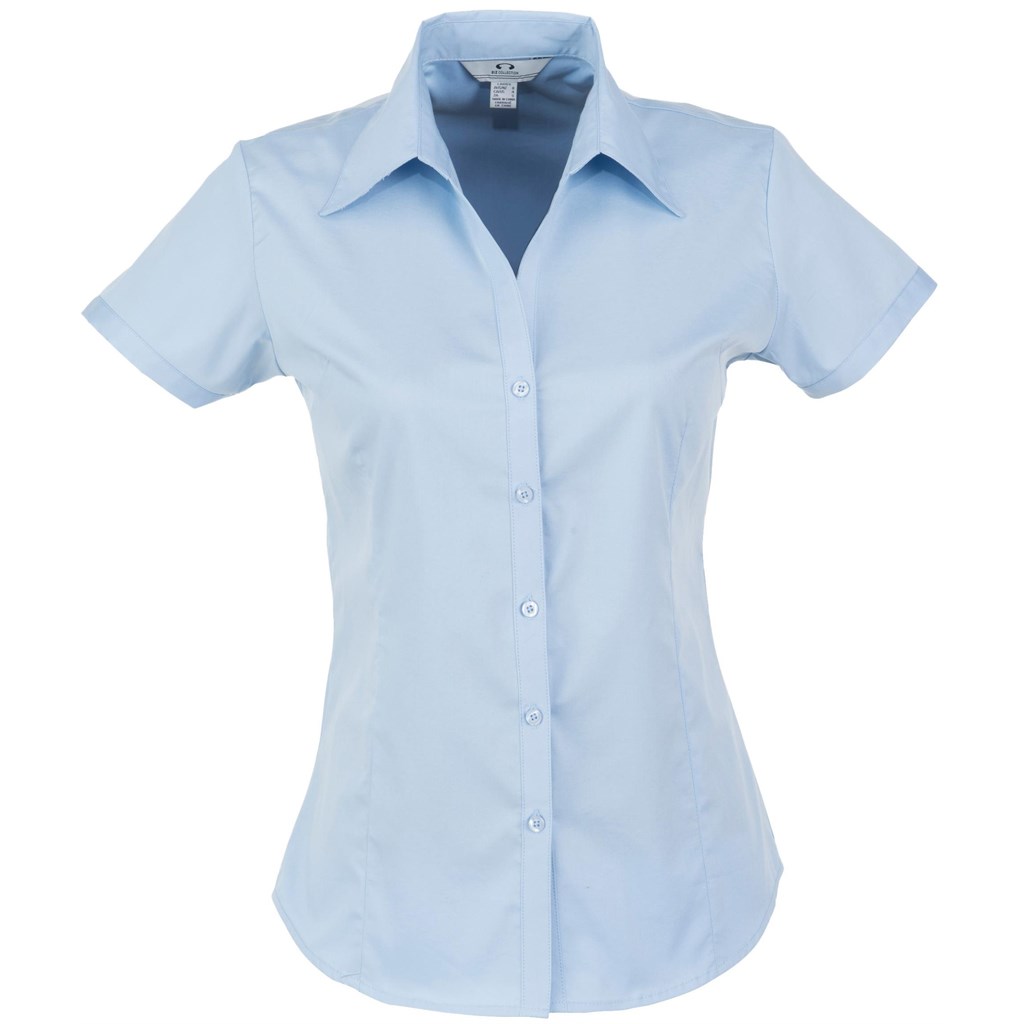 Ladies Short Sleeve Metro Shirt - Light Blue Ladies Short Sleeve Metro Shirt - Light Blue - Image 1