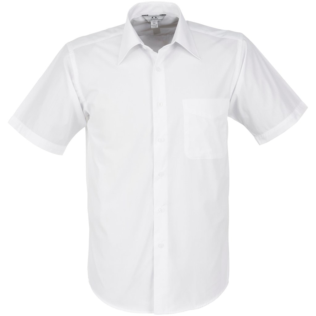 Mens Short Sleeve Metro Shirt - White Mens Short Sleeve Metro Shirt - White - Image 1