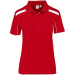 Ladies United Golf Shirt - Red - Image 4