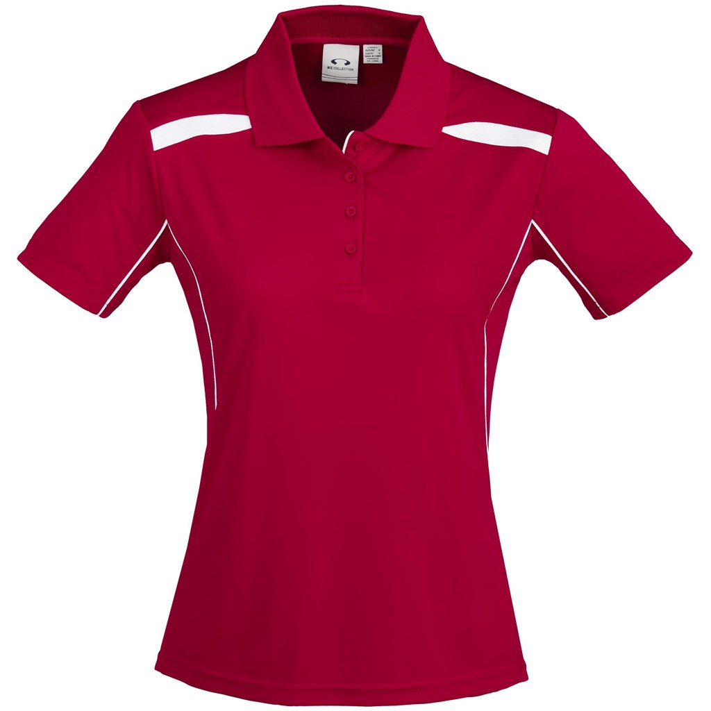 Ladies United Golf Shirt - Red Ladies United Golf Shirt - Red - Image 1