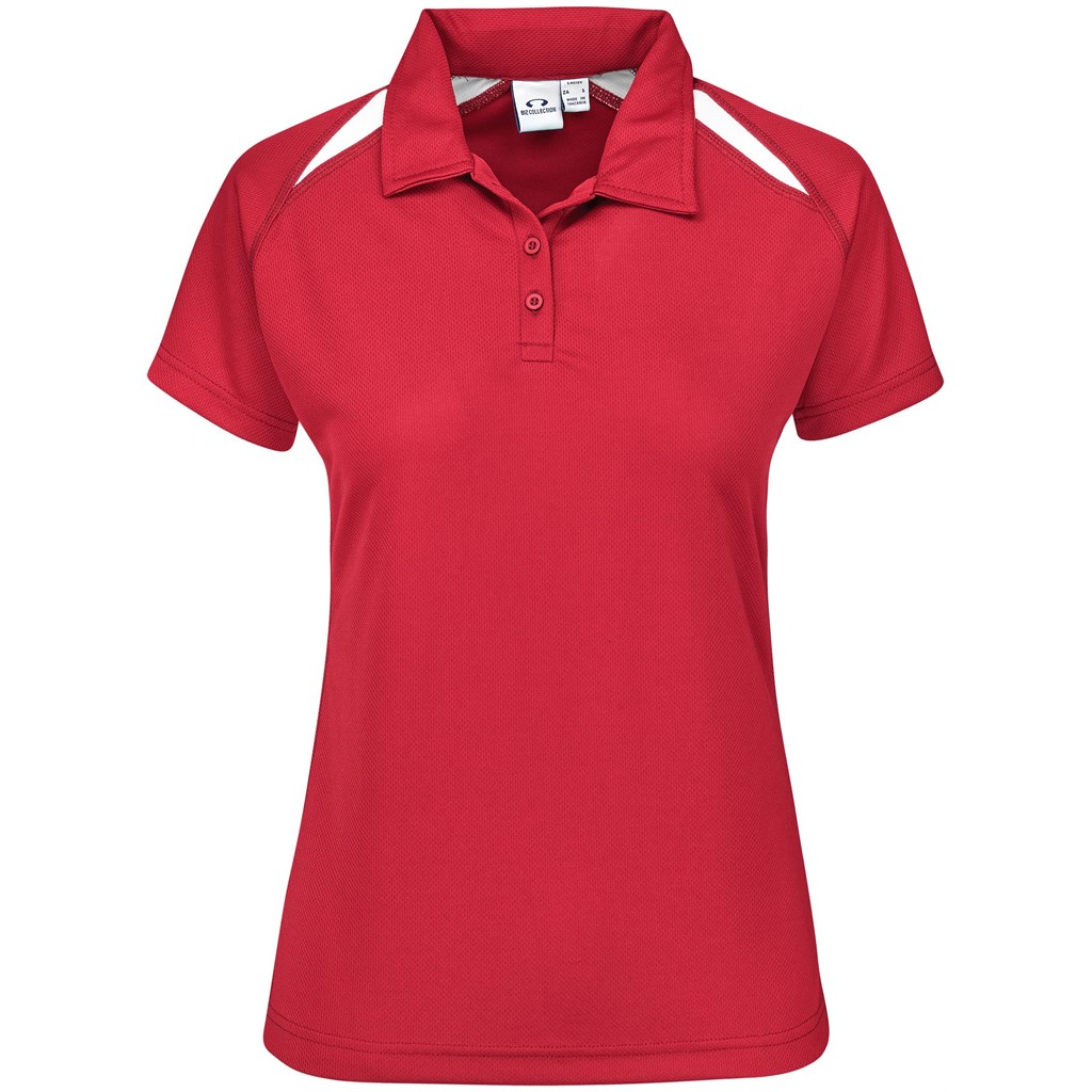 Ladies Splice Golf Shirt - Red Ladies Splice Golf Shirt - Red - Image 1