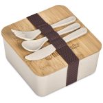 Okiyo Wani Wheat Straw & Bamboo Lunch Box - Image 4