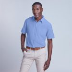 Mens Short Sleeve Oxford Shirt - Image 2