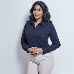 Ladies Long Sleeve Brushed Cotton Twill Moderna Shirt - Image 4