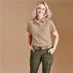 Ladies Short Sleeve Mawenzi Twill Shirt - Image 6