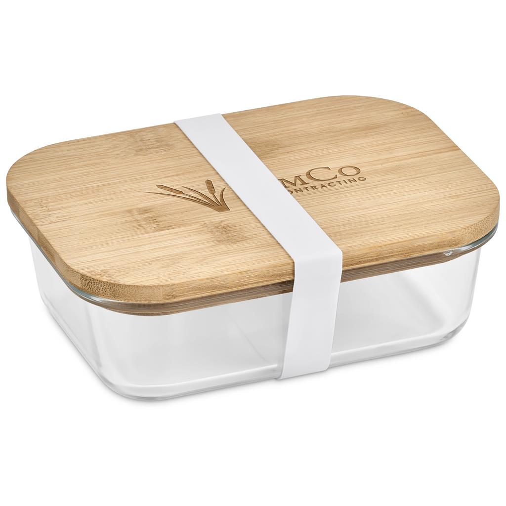 Okiyo Moshi Glass & Bamboo Lunch Box Okiyo Moshi Glass & Bamboo Lunch Box - Image 1
