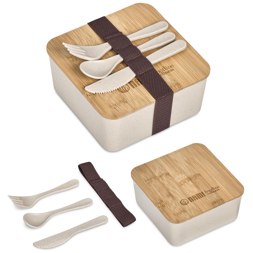 Okiyo Wani Wheat Straw & Bamboo Lunch Box Okiyo Wani Wheat Straw & Bamboo Lunch Box - Image 1