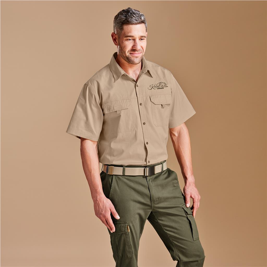 Mens Short Sleeve Mawenzi Twill Shirt Mens Short Sleeve Mawenzi Twill Shirt - Image 1