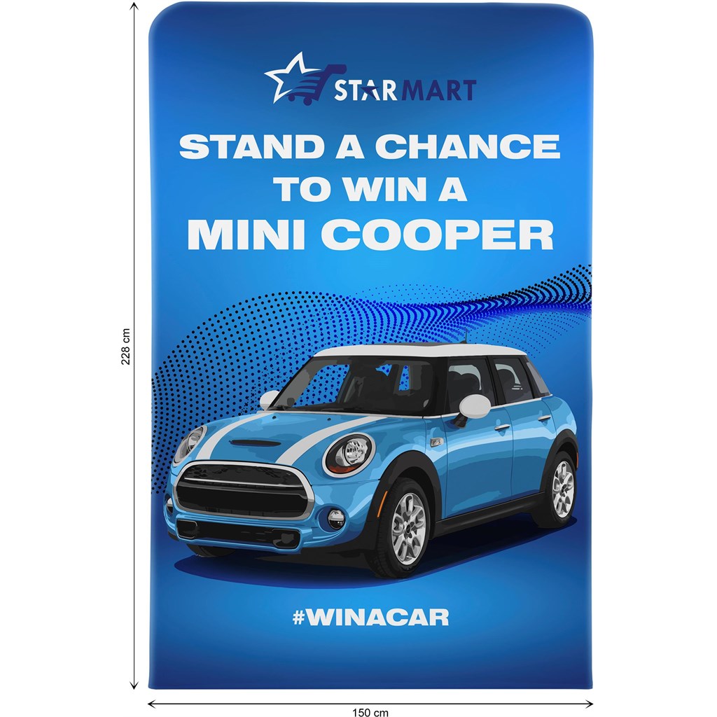 Double Sided Fabric Tube System Skin 1.5m Double Sided Fabric Tube System Skin 1.5m - Image 1