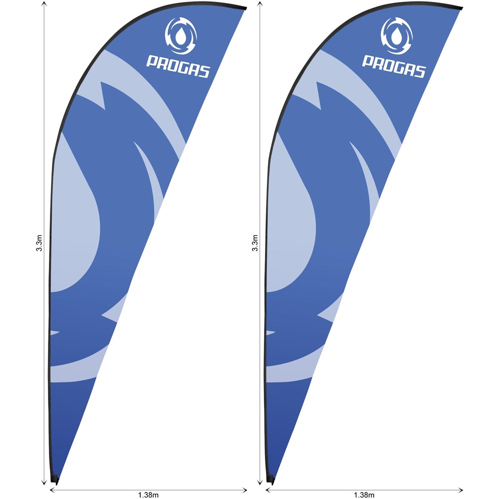 Legend 3m Sublimated Sharkfin Flying Banner Skin - Set Of 2 (Excludes Hardware) Legend 3m Sublimated Sharkfin Flying Banner Skin - Set Of 2 (Excludes Hardware) - Image 1