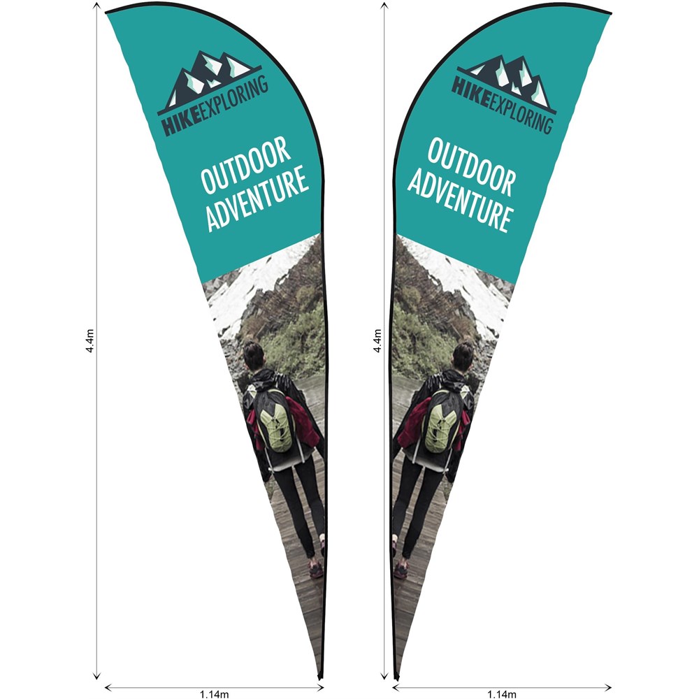 Legend 4m Sublimated Sharkfin Double-Sided Flying Banner Skin (Excludes Hardware) Legend 4m Sublimated Sharkfin Double-Sided Flying Banner Skin (Excludes Hardware) - Image 1