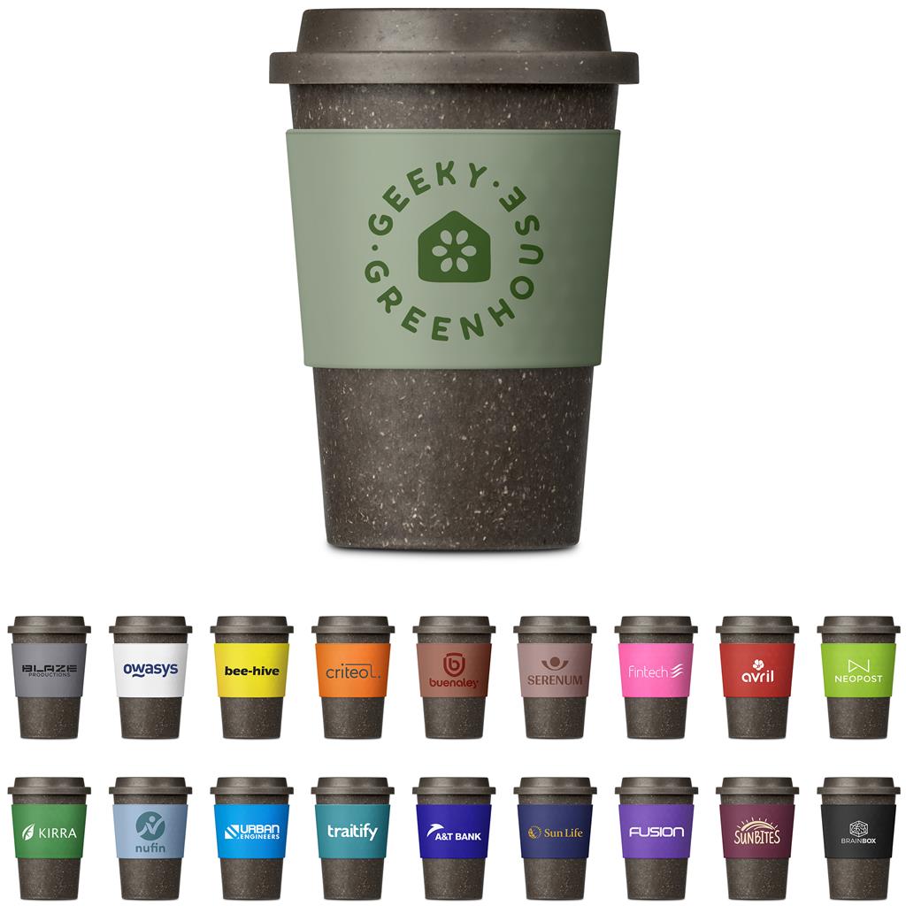 Kooshty Brown Bean Plastic Double-Wall Tumbler – 400ml Kooshty Brown Bean Plastic Double-Wall Tumbler – 400ml - Image 1