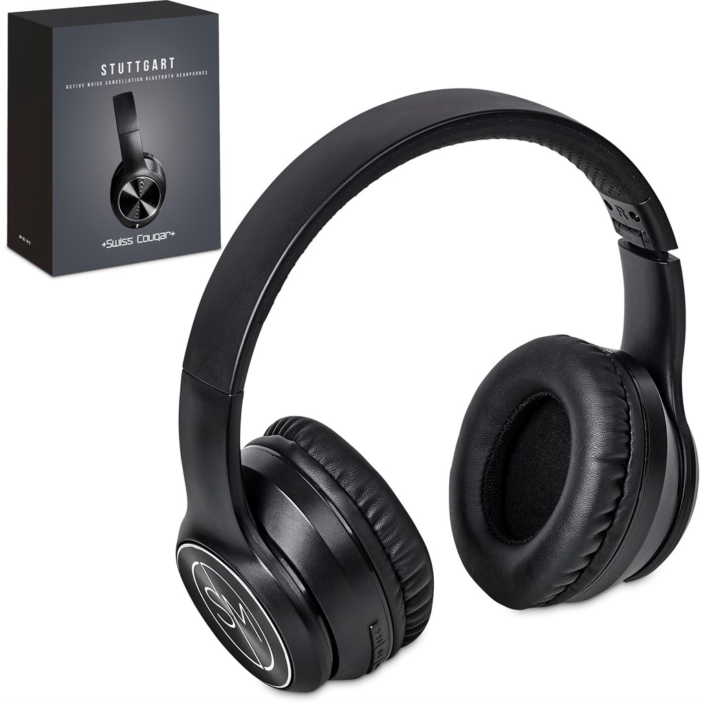 Swiss Cougar Stuttgart Active Noise-Cancelling Bluetooth Headphones Swiss Cougar Stuttgart Active Noise-Cancelling Bluetooth Headphones - Image 1