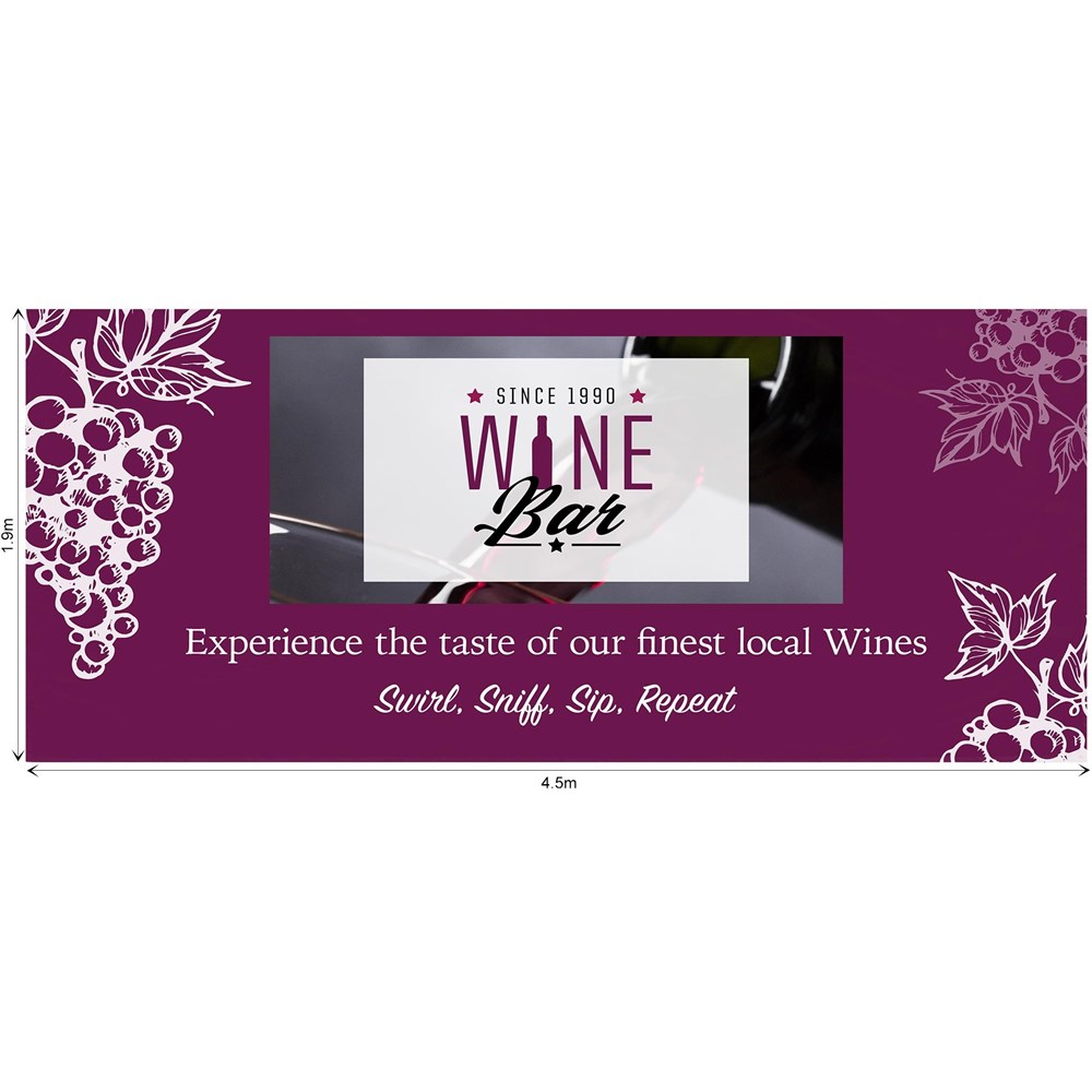 Ovation Sublimated Gazebo 4.5m X 3m - Long Side Full-Wall (Excludes Hardware) Ovation Sublimated Gazebo 4.5m X 3m - Long Side Full-Wall (Excludes Hardware) - Image 1