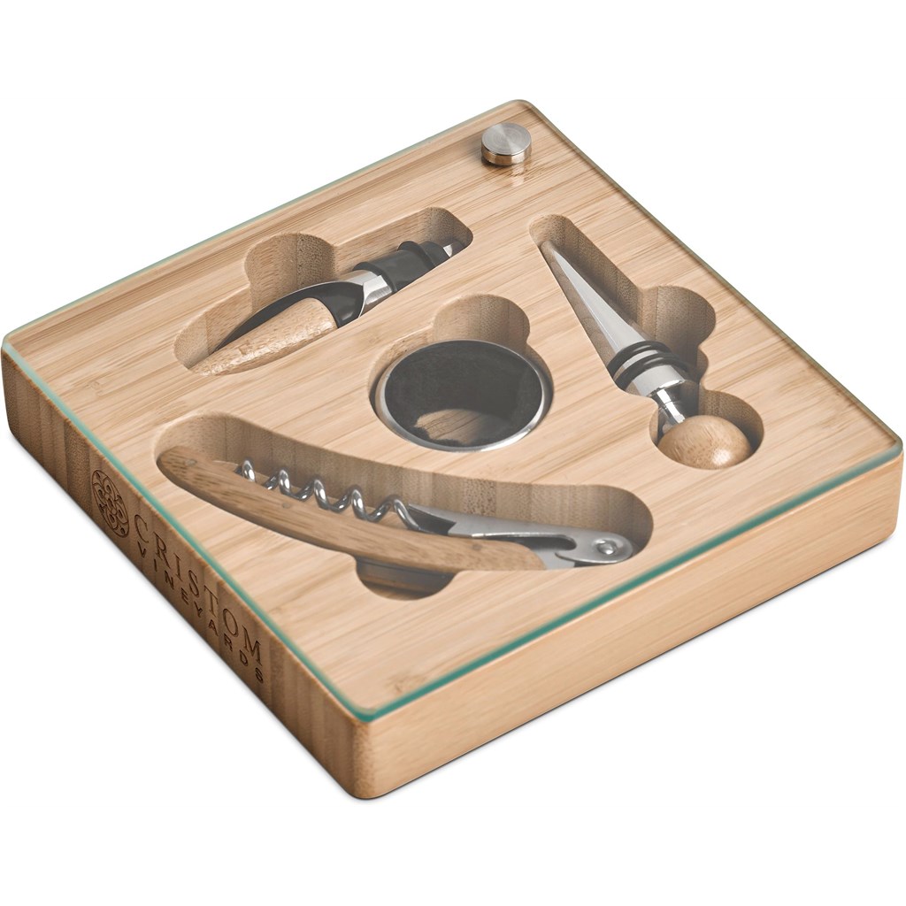 Okiyo Budonoki Bamboo Wine Accessories set Okiyo Budonoki Bamboo Wine Accessories set - Image 1