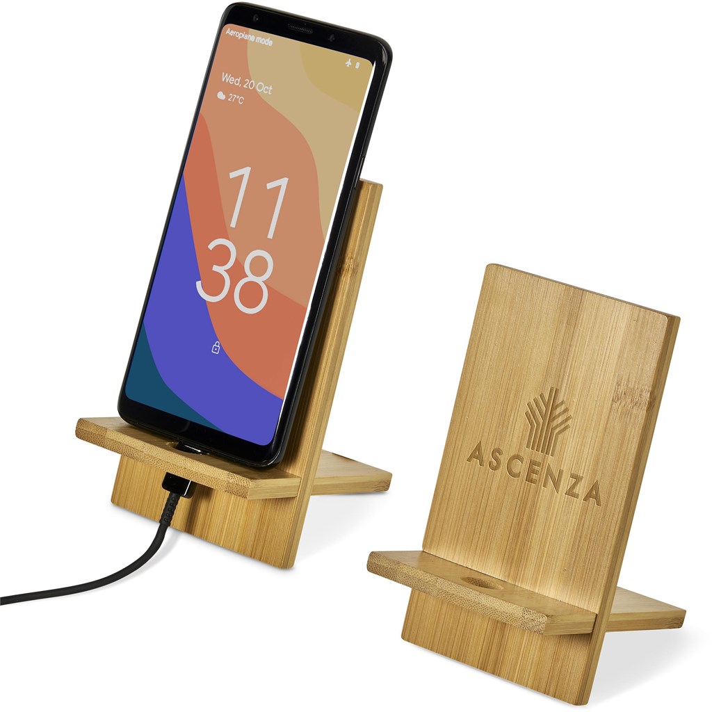 Okiyo Ekslens Bamboo Phone Stand Okiyo Ekslens Bamboo Phone Stand - Image 1