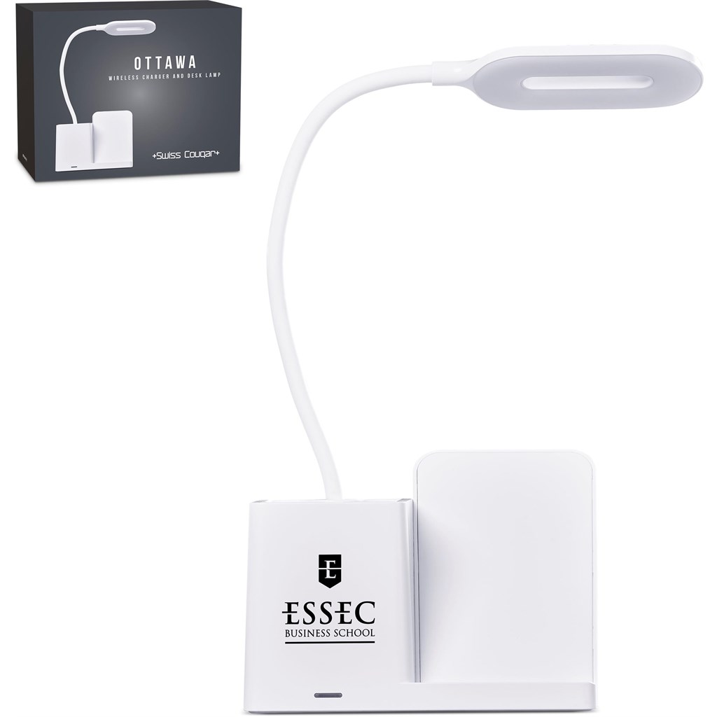 Swiss Cougar Ottawa Wireless Charger and Desk Lamp Swiss Cougar Ottawa Wireless Charger and Desk Lamp - Image 1