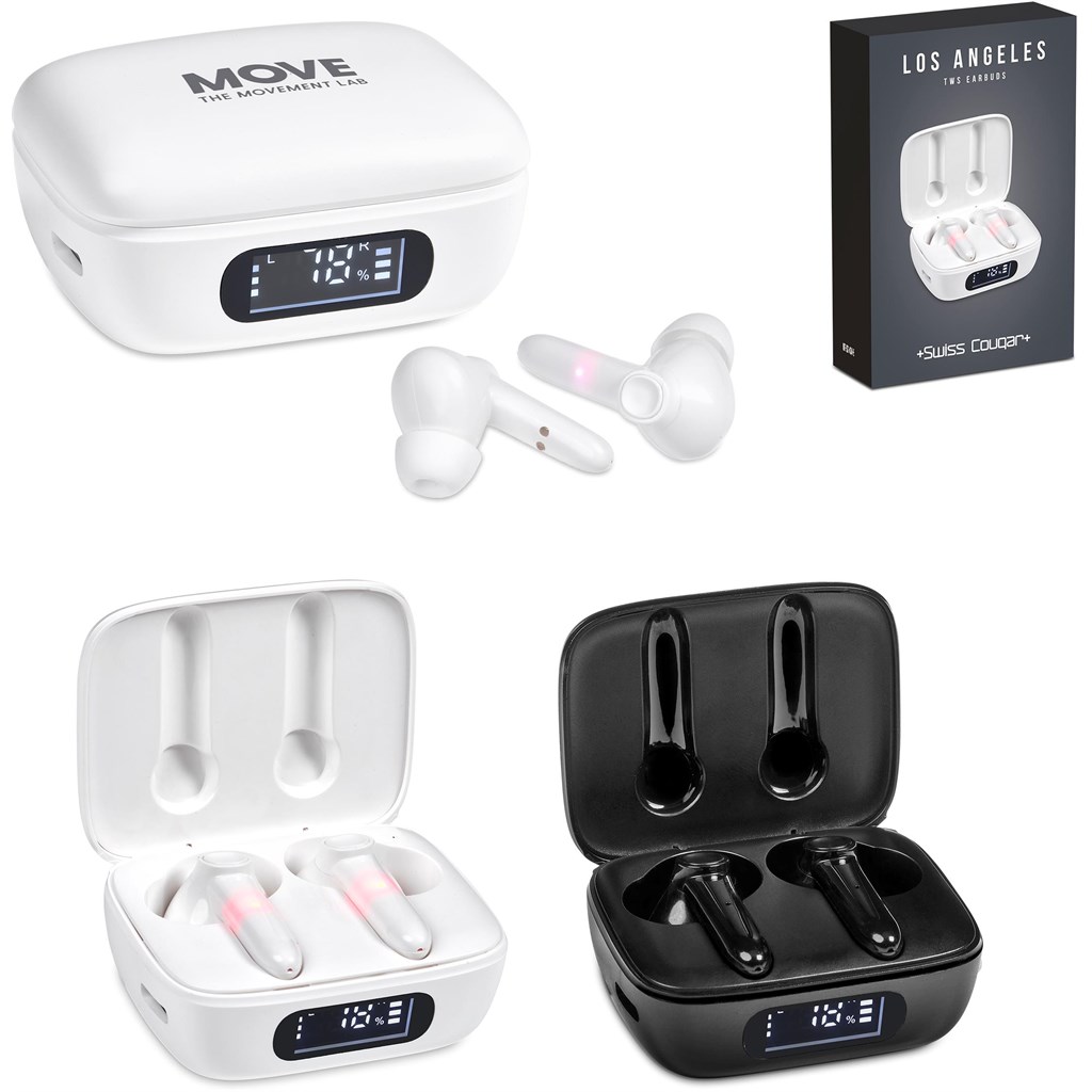 Swiss Cougar Los Angeles TWS Earbuds Swiss Cougar Los Angeles TWS Earbuds - Image 1