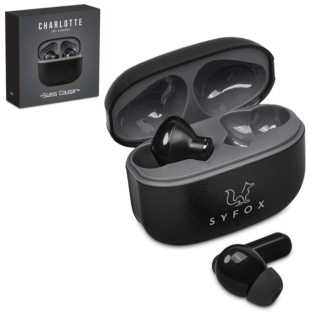 Swiss Cougar Charlotte TWS Earbuds Swiss Cougar Charlotte TWS Earbuds - Image 1