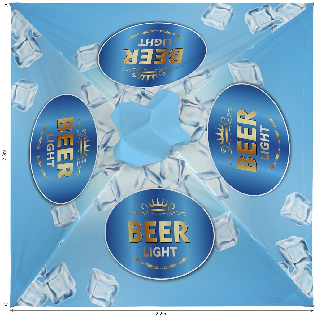 Legend Sublimated Parasol Roof 2.2m X 2.2m Legend Sublimated Parasol Roof 2.2m X 2.2m - Image 1