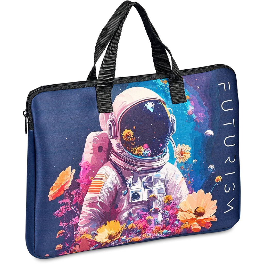 Pre-Printed Sample Hoppla Plett Neoprene 13-inch Laptop Sleeve with Handles Pre-Printed Sample Hoppla Plett Neoprene 13-inch Laptop Sleeve with Handles - Image 1