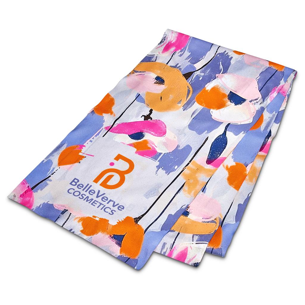 Pre-Printed Hoppla Snuggle Polar Fleece Scarf - Double-Sided Branding Pre-Printed Hoppla Snuggle Polar Fleece Scarf - Double-Sided Branding - Image 1