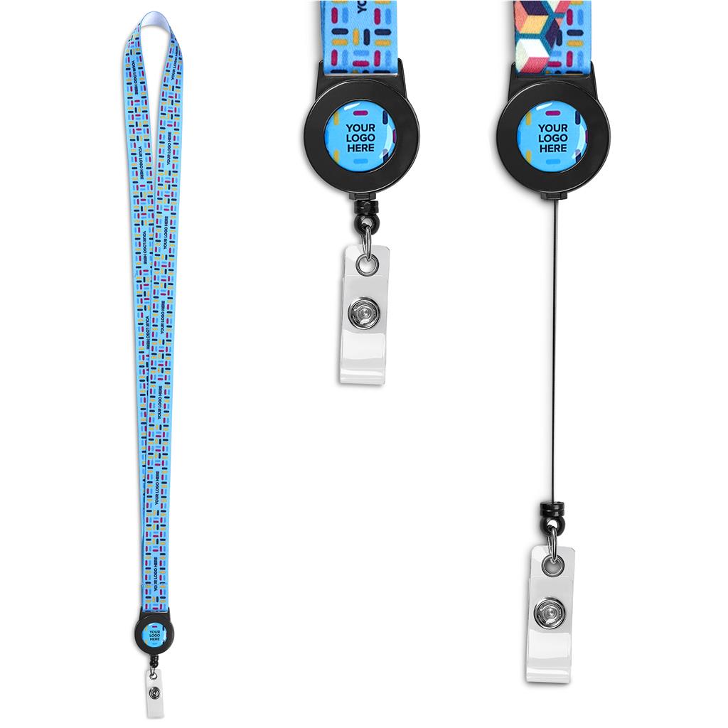 Altitude Sample Retractable Badge Reel Single-Sided Sublimation Satin Lanyard Altitude Sample Retractable Badge Reel Single-Sided Sublimation Satin Lanyard - Image 1