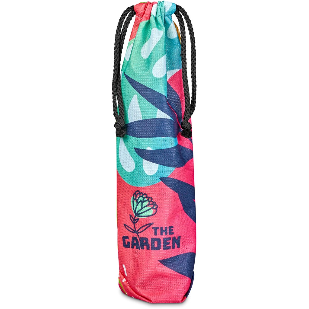 Pre-Production Sample Hoppla Tipsy RPET Wine Bottle Drawstring Bag Pre-Production Sample Hoppla Tipsy RPET Wine Bottle Drawstring Bag - Image 1